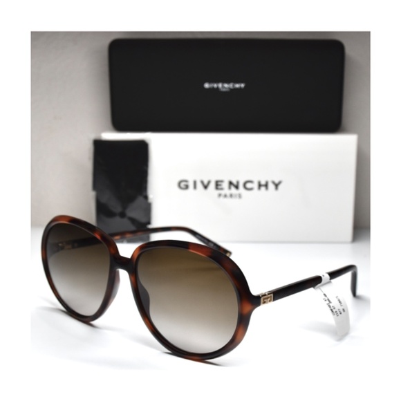 GIVENCHY GV7180/S 086HA TORTOISE HAVANA GRADIENT BROWN ROUND SUNGLASSES. 61mm - Picture 7 of 15